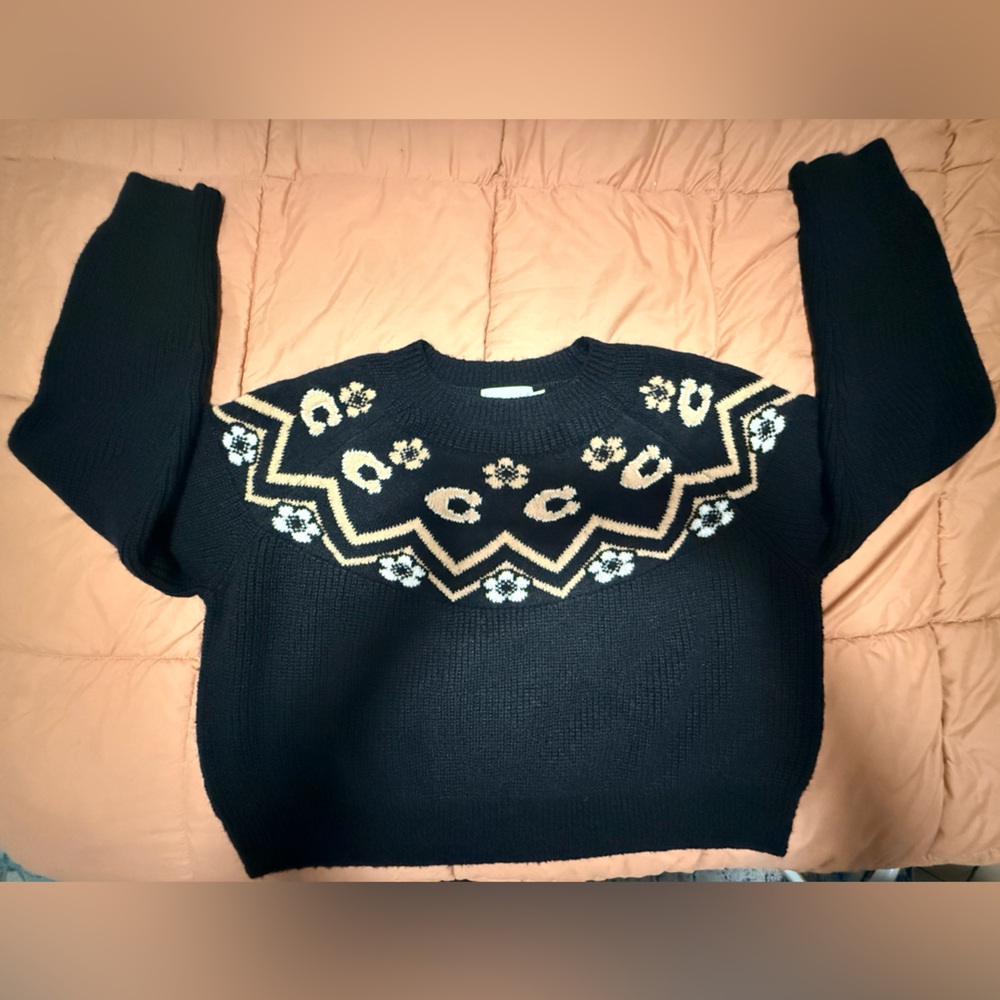 Coach Black Sweater Size XL NWOT
